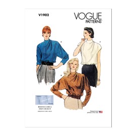 Vogue Patterns V1902A5 Misses TOP/Vest A5 (6-8-10-12-14)