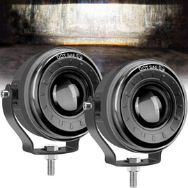 3.5 Inch Round LED Pod Lights, Anti-Glare Off Road Fog Driving Light, Spot Lights for Trucks Golf Cart ATV UTV 4x4 Pickup SUV Motorcycle Trailer (Pack of 2)