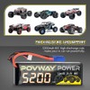 POVWAY 3S Lipo Battery 5200mAh 11.1V Rc Battery Hard Case