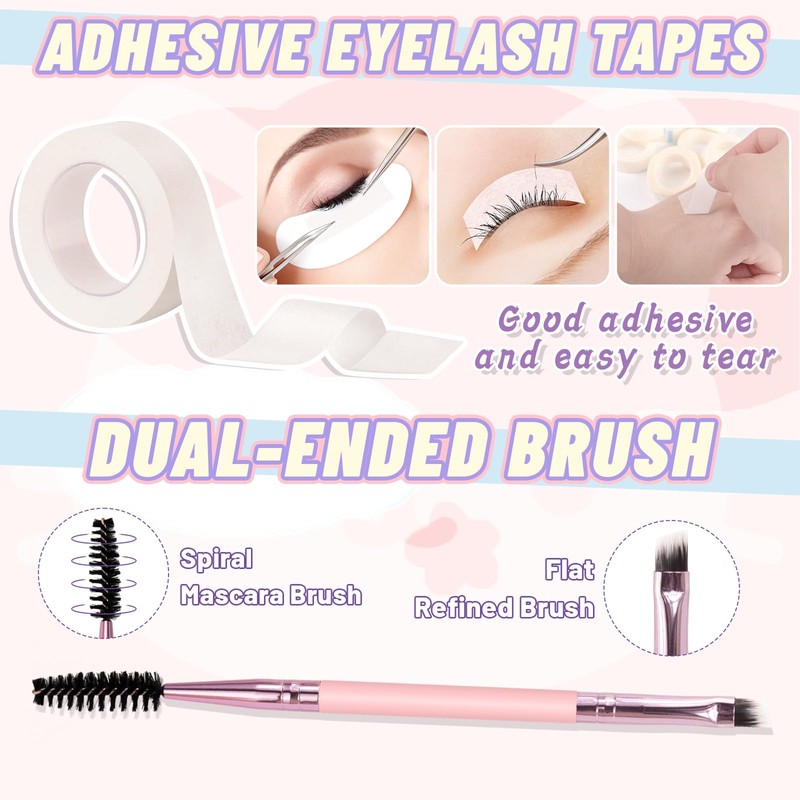 DIY Lash Extension Kit 749 Pcs 8 Styles 10-18mm Manga