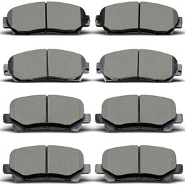 8 pastillas de freno de cerámica delanteras traseras para Honda Odyssey 2011 2012 2013 2014 2015 2016 2017, D1281 D1521