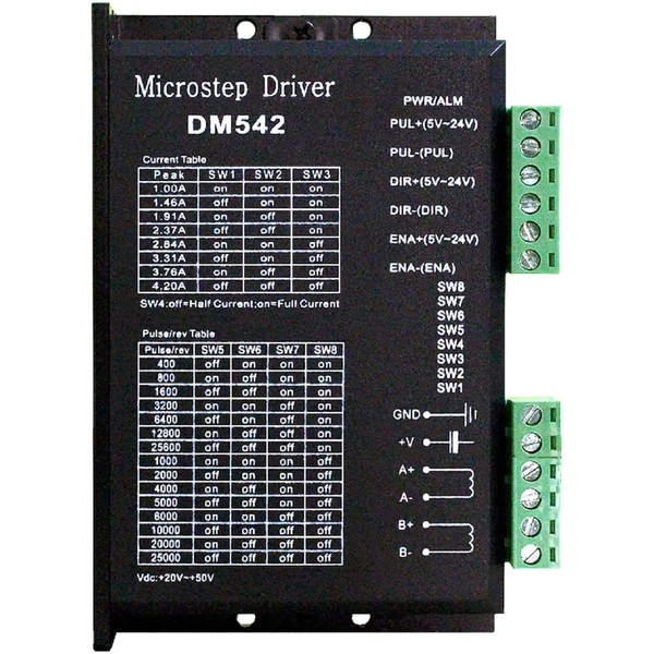 CNC Digital Microstep Driver DM542 Stepper Motor Controller 2-Phase Digital