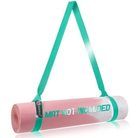 A AZURELIFE [MAT NOT Included] Yoga Mat Sling, Yoga Mat Straps for Carrying, Easy-Cinch Yoga Mat Holder Strap