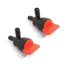 The ROP Shop | (Pack of 2) 1/4" Inline Fuel Shut-off Valve, 90° for Oregon 07-125, 07125 Motor