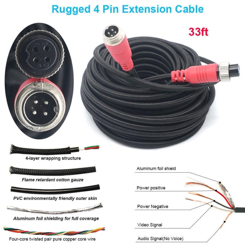 Yuanting RV Backup Camera Side Rear View System 7" DVR