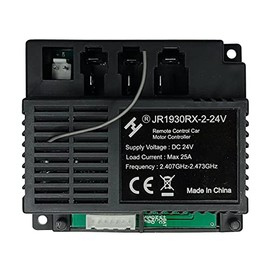 LinkePow JR1930RX-2-24V Control Box Receiver Match 2.4G Bluetooth Remote Control, Mainboard Motherboad Accessories Kids Powered Wheel Circuit Board Children Electric Ride On Car Replacement Parts