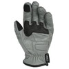 RIDEZ RLG2201-GR-M Motorcycle Genuine Leather Gloves, Smartphone Compatible, Men's Protector,