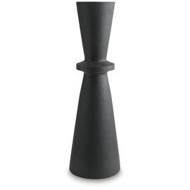 Signature Design by Ashley Collisten Modern Indoor 30" Textured Polyresin Freestanding Vase, Black