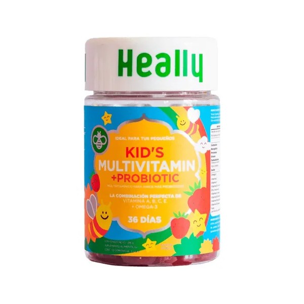 Heally Multivitamínico para Niños 72 Gomitas 🍓 Vitaminas Sabor Fresa