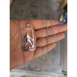 Jextech Collar Futbol Astro Portugués Cristiano Ronaldo Cr7 Acero