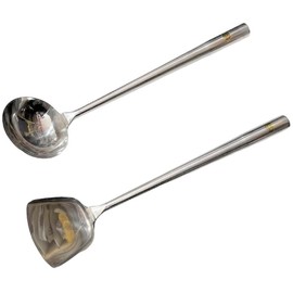 Sunrise All Stainless Steel Wok Shovel and Ladle Set #2