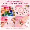 1435 Pcs Glass Beads for Bracelet Making kit, 34 Colours