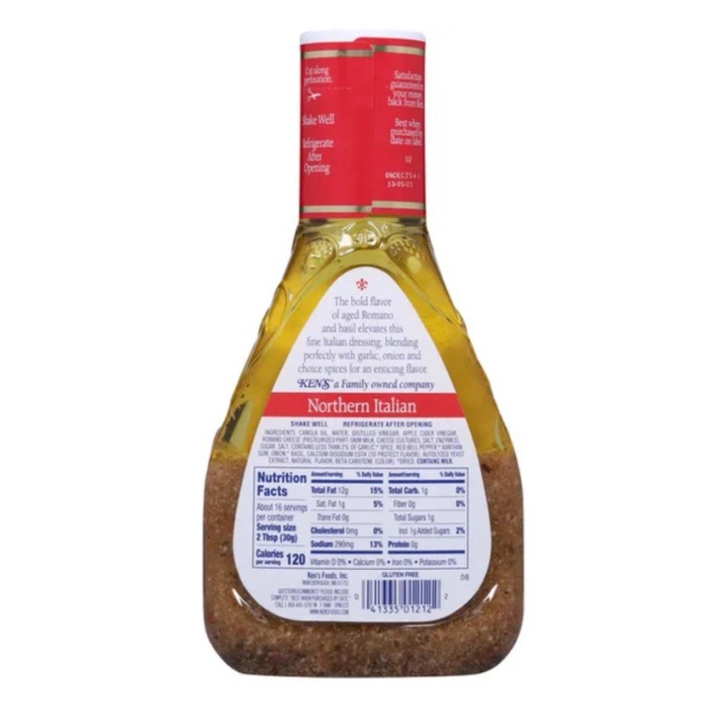 Ken’s Ken's Italian Dressing with Aged Romano Cheese Salad Dressing