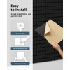 Acoustic Wall Panels, Brick Pattern Peel and Stick Sound Absorbing