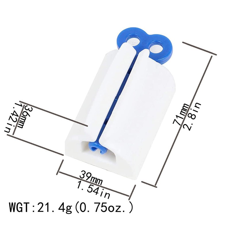 whiteeeen 3pcs Toothpaste Squeezer Rolling Toothpaste Squeezer Bathroom Rotating Toothpaste