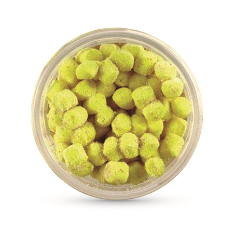 Berkley PowerBait Chroma-Glow Crappie Nibbles, Glow White, Fishing Dough Bait,