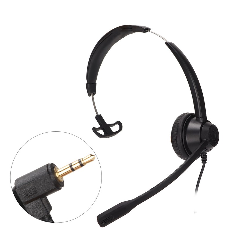 2.5mm Telephone Headset Noise Reduction Unilateral Elbow Plug Customer Service