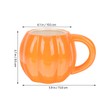 2 tazas de café de cerámica de calabaza, taza de