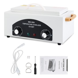 High Temperature Sterilizer Autoclave Machine, Mini High Temperature Autoclave Machine with Timer 110V 300W, 1.5L Capacity, Dental and Nail Tool Autoclave with Handle