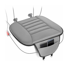 JNNJ Pack of 2 Car Seat Cushions, Soft Non-Slip Car Seat Cushion, Car Seat Cushion, Front Seats, Memory Foam Pad, for Car Seat, Office Chair, Wheelchair and All Chairs (Grey)