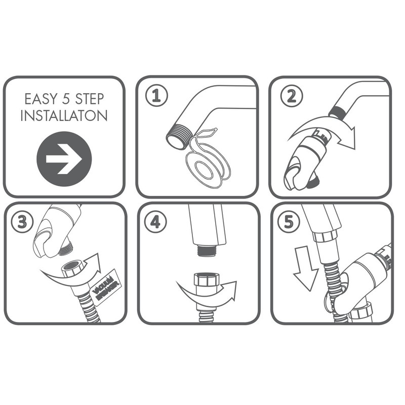 Speakman VS-3014-BN-E2 Caspian Anystream Multi-Function Handheld Shower Head, 2.0 GPM,