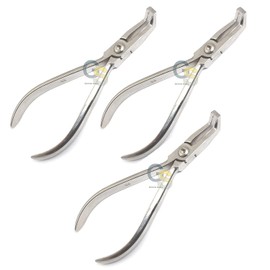 G.S DENTAL DIRECT ANGLE BAND 13CM ANTERIOR POSTERIOR BRACKET REMOVING PLIERS ORTHODONTICS 3 PIECES INSTRUMENTS By G.S ONLINE STORE