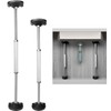 2 Pcs Undermount Sink Brackets, Heavy Duty Adjustable Support Pole,