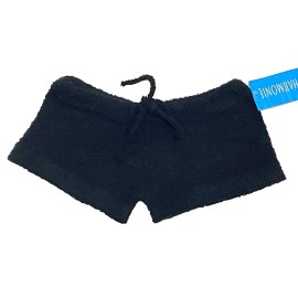 Capezio Harmonie Sweater Shorts w/ Drawstring SL2000 Low Rise Black New Women XS