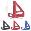 6Pcs 3D Multi Angle Measuring Ruler Aluminum Alloy 45 90