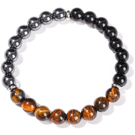 BFSYRR Protection Bracelet, Strength Protection & Balance Black Bracelet for Men and Women, Good Luck Gifts for Mothers Fathers Day, Christmas, Birthdays, Anniversary