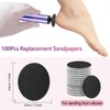 110PCS Replaceable Sandpaper for Electric Foot Callus Remove, 50pcs*80 Grit