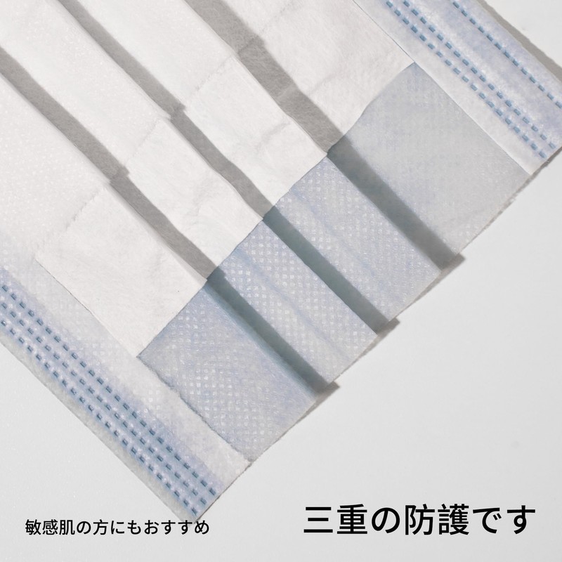 [Nanofort] 不織布カラーマスク息がしやすい 耳が痛くらない 肌に優いマ花粉症対策 (Bカラー 3 色セット)