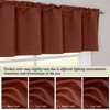Simplebrand Terracotta Valance for Windows, Short Blackout Curtains for Kitchen/Small