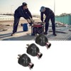3Pcs American 3 Pole Plugs Compact Plastic Anti Loose Portable