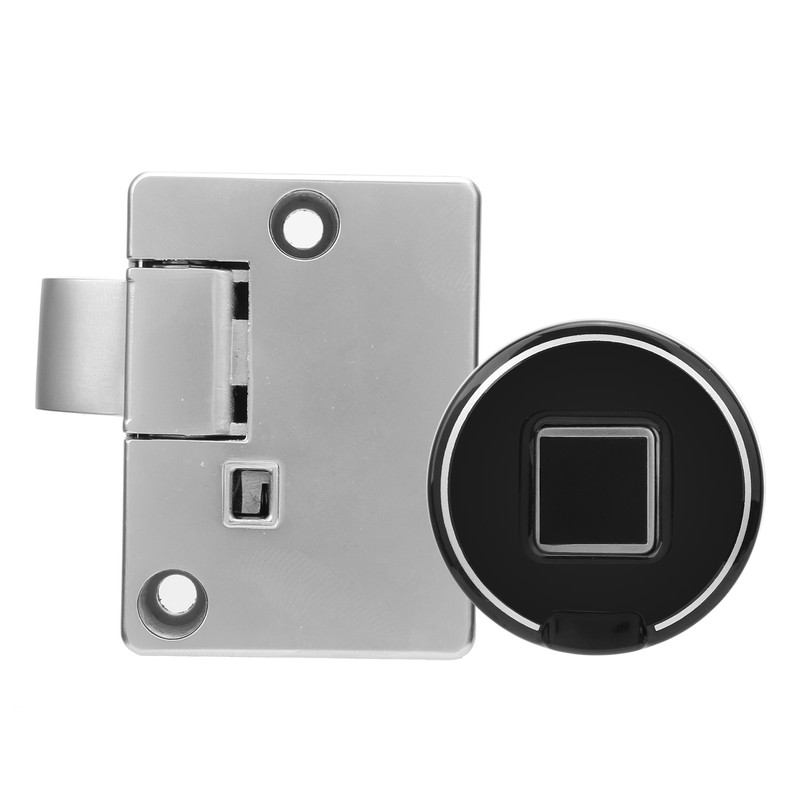Fingerprint Cabinet Lock Kit Biometric Keyless Locking Anti‑Theft Low Battery