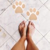 LUOZZY 20 Pcs Bathroom Ground Stickers Non-Slip Dog Paw Stickers