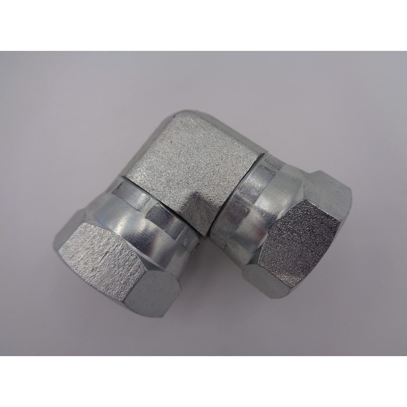 Hydraulic Female x Female Swivel 90deg Fitting BSP Choose Size
