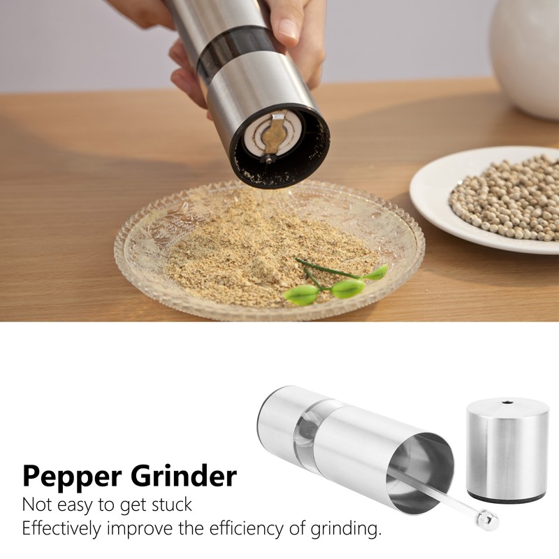 Pepper Grinder Stainless Steel Manual Pepper Spice Mill Adjustable Coarseness