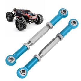 Sxhlseller 2 teilige Zugstange für die Lenkung und Hinterradaufhängung, Upgrade Teile für JLB für Monster Truck Series 1/10 RC Car (Blue)