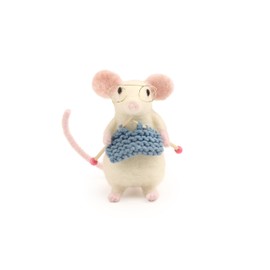 Wizardi Felting Kit - Knitting Mouse KTS-KnittingMouse The Makerss
