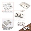 Flush Mount Brackets, Concealed Headboard Wall Fixings Brackets, Stainless Steel