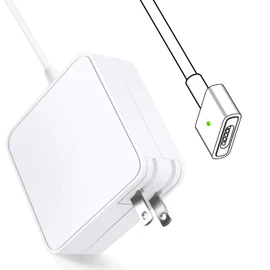 Macbook Pro 互換電源アダプタ 【PSE認証】60W T型 充電器 Mac 互換電源アダプタ T字コネクタ MacBook AirとMac Book Pro 13インチ用（2012 中期以降のモデル）