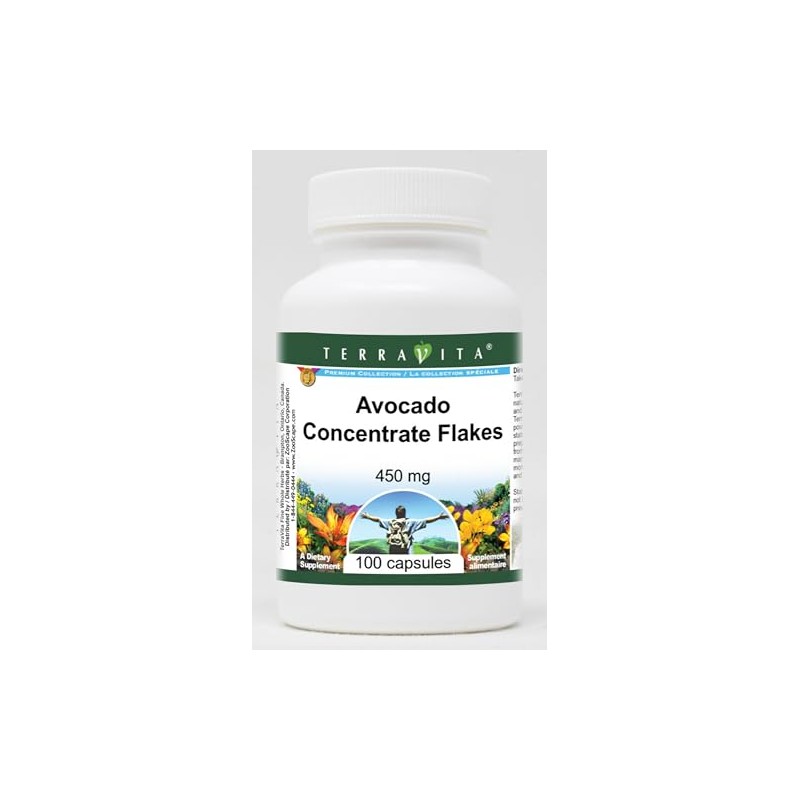 Avocado Concentrate Flakes - 450 mg (100 Capsules, ZIN: 519042)