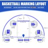 Reusable Waterproof Basketball Court Stencil Kit for Concrete