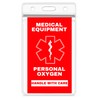 Personal Oxygen Medical Alert Equipment Luggage TSA Tag - Handle