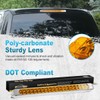 Partsam Submersible 17" Inch Thin Amber Led Turn Signal Light