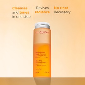 Clarins Clarins One-Step Facial Cleanser With Orange Extract | 2-In-1 Cleanser and Exfoliator | Restores Radiance | No Rinsing Necessary | All Skin Types | 6.8 Ounces (Pack of 2)