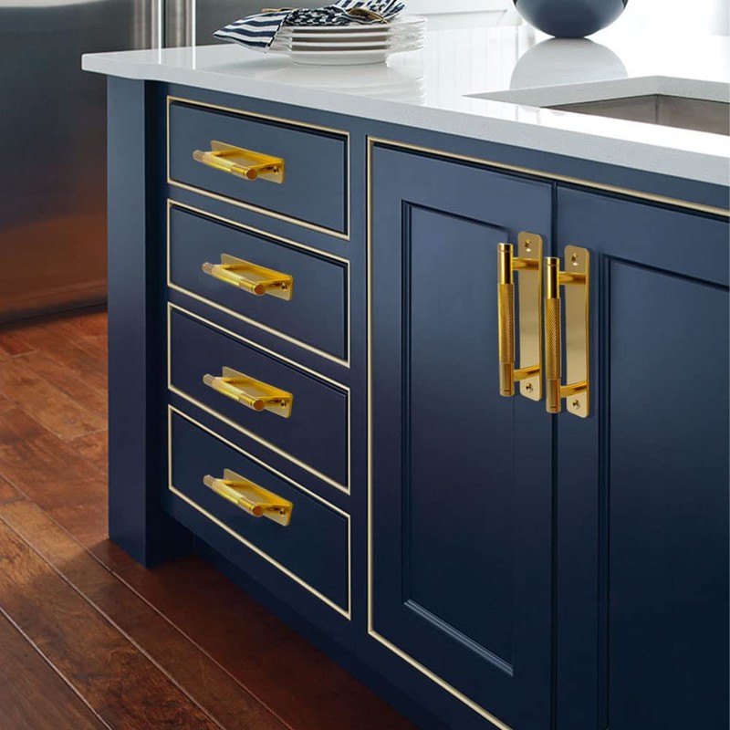 Westablize 12 Pack 5 Inch 128 mm Gold Barrel Knurled