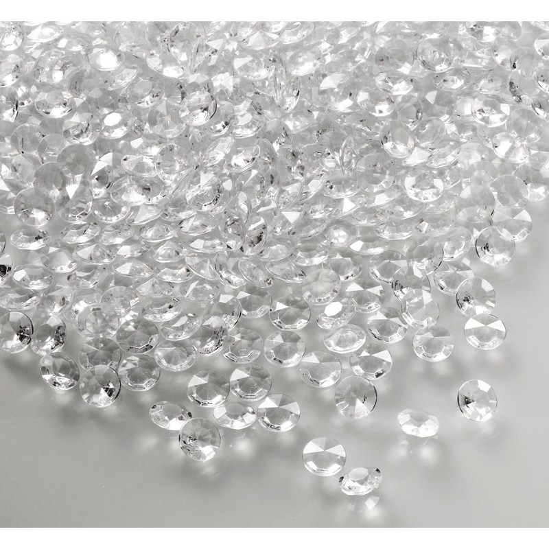 ABSOFINE Deco Diamonds 12 mm 500 g, Approx. 1500 Pieces