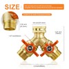 IPOW Upgrade Full Flow Garden Hose Splitter with Stainless Steel